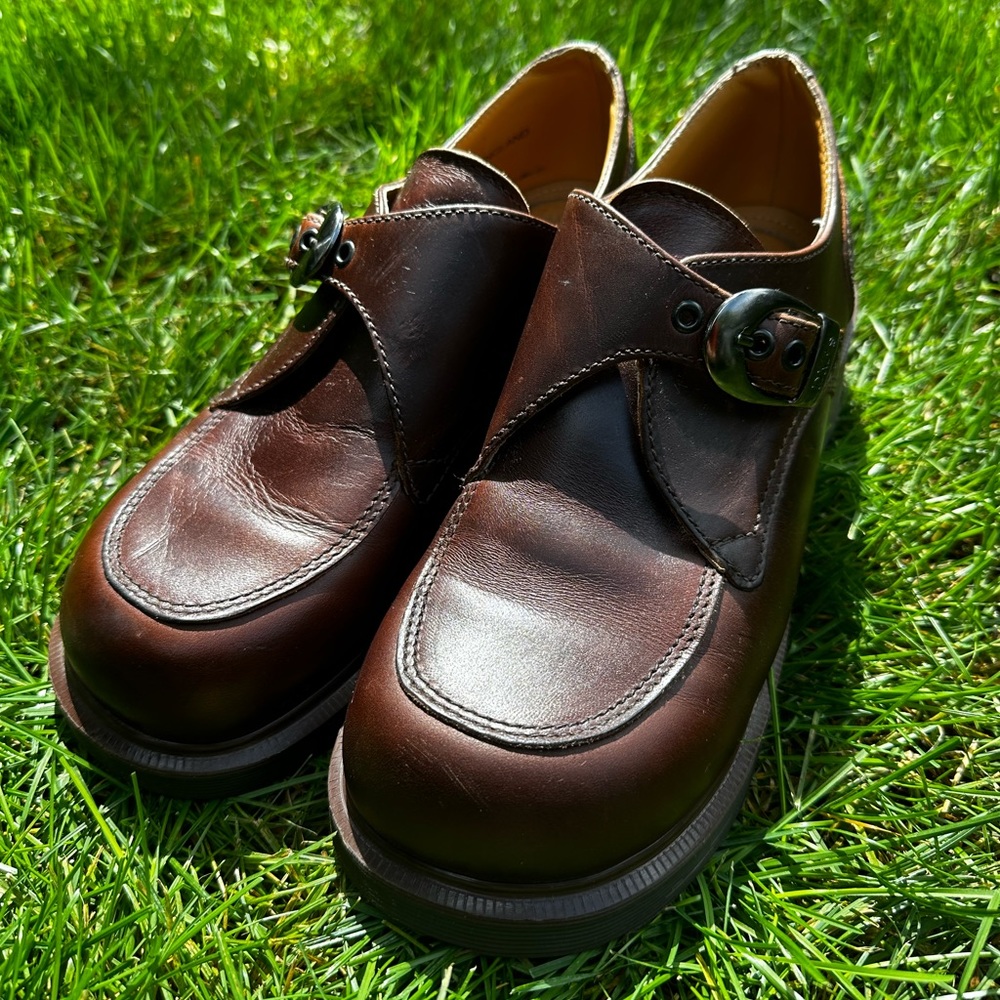 Dr. Marten Brown Buckle Loafers